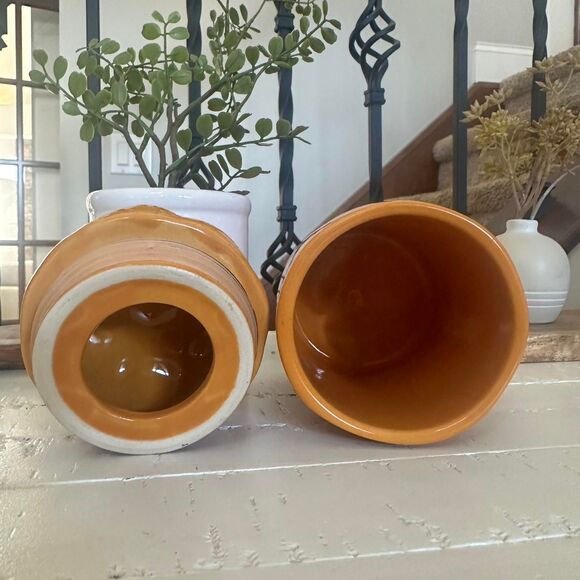 Rae Dunn Orange PUMPKIN SPICE Canister Jar with Lid | Fall Farmhouse Decor - Picture 2 of 6